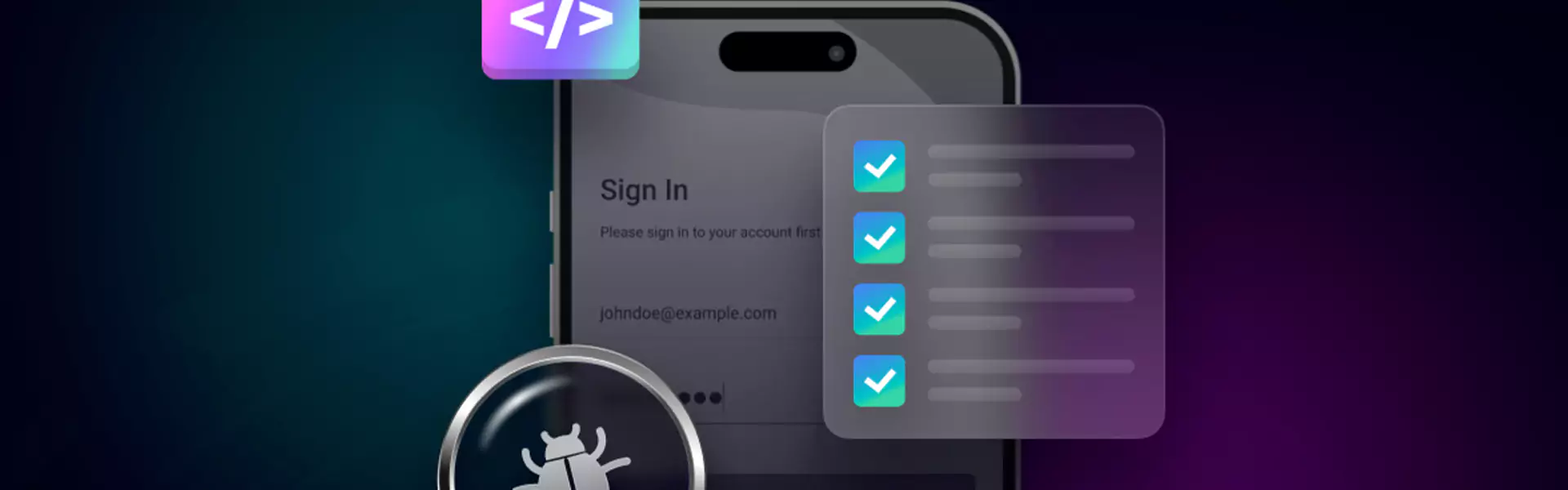 someone using checklist on phone, checking their phone
